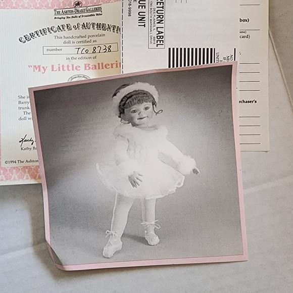 NWT ASHTON-DRAKE GALLERIES My Little Ballerina - Picture 5 of 7